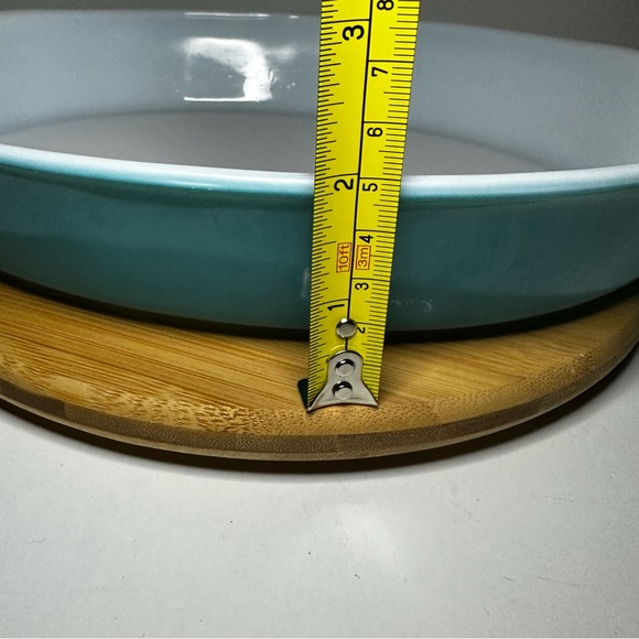 Vintage Pyrex Teal/Turquoise Blue Oval Casserole Dish 1 1/2 quart - Picture 12 of 16